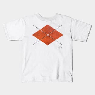 Orange argyle : Kids T-Shirt